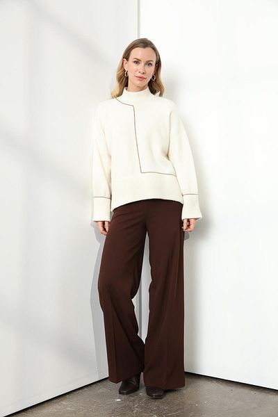 Qutu Butik 7661 Fishing Neck Sweater with Cord