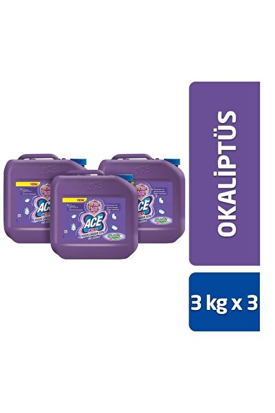 ACE Ultra Yoğun Kıvamlı Çamaşır Suyu Okaliptus 3kg x3 Adet