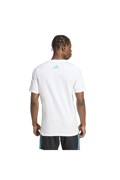 adidas Ανδρικό μπλουζάκι Mercedes Dna σε λευκό στυλ JV5456