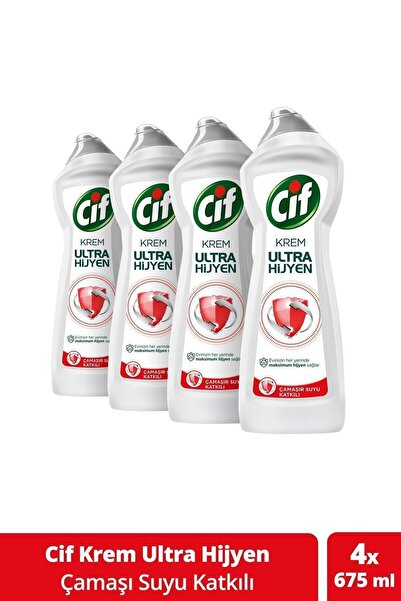 Cif Krem 675 Ml Ultra Hijyen X 4 Adet