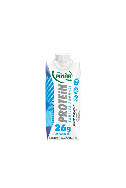 Pınar Vanilya Aromalı Proteinli Süt 500 ml X 12 Adet