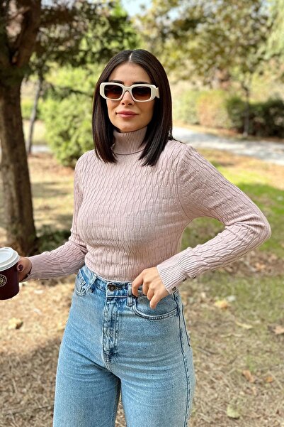 Juuuj Women's Dried Rose, Long Sleeve, Flexible Fabric Sitting on the Body, B...