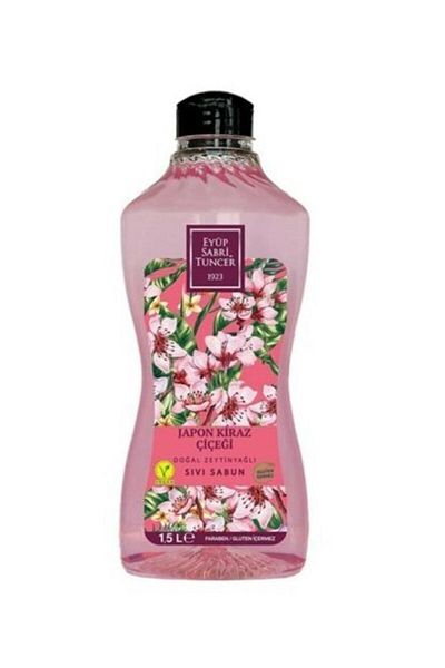 Eyüp Sabri Tuncer Japanese Cherry Blossom Natural Olive Oil Liquid Soap 1.5 Lt