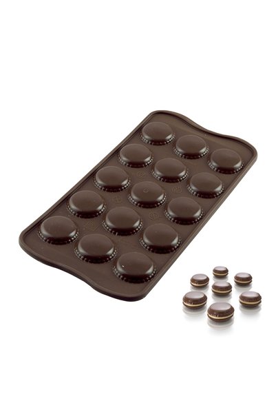 Siliko World Silicone Chocolate Mold and Mini Macarons Silicone Mold