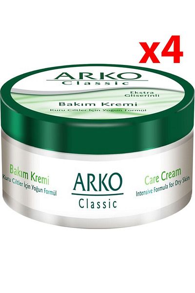 ARKO 250 ml Classic Care Cream - Dry Skin, X4 Pieces