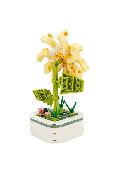 ByCaretta 119 Pieces Daisy Bouquet Building Blocks - 83578