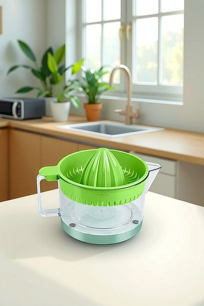 Melkan Home Lemon and Orange Juicer Green Color 500 ml - Citrus Juicer - Lemon Juicer