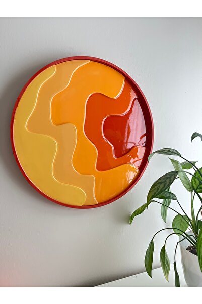 Art of Frd Katmanlı Yuvarlak Epoksi Tablo