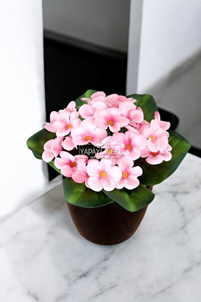 Yapay Çiçek Deposu Yapay Çiçek Dekoratif Menekşe Pembe