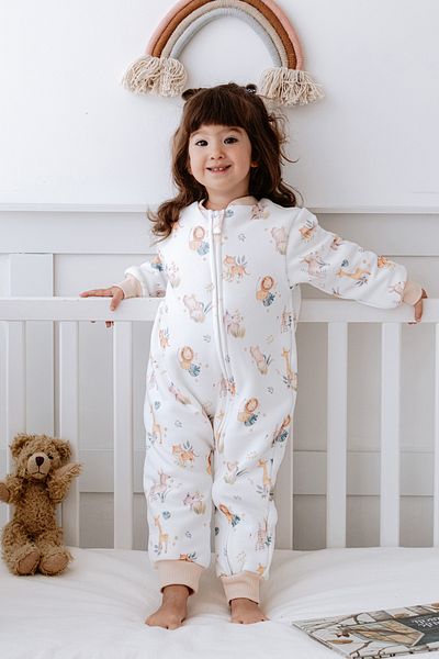 Lilabio Girls Boys Thick Fiber Filled 2 Tog Cotton Patterned Sleeping Bag