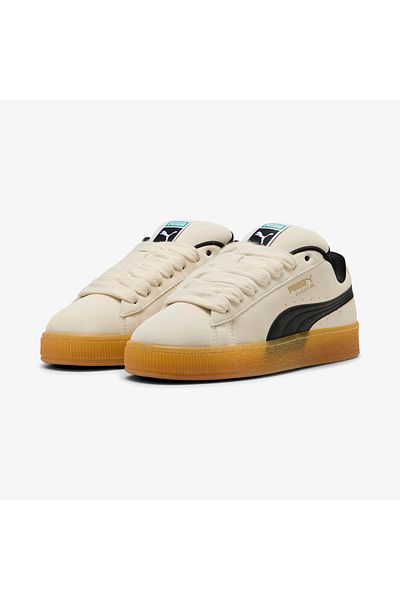 Puma Suede XL Dark Risk Unisex Cream Sports Shoes