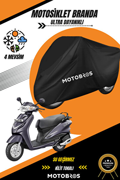 Motobros دراجة نارية قماش هيرو دويتو أسود مقاوم للماء ومتين (أعلى سميكة) من القماش للاستخدام مدى الحياة