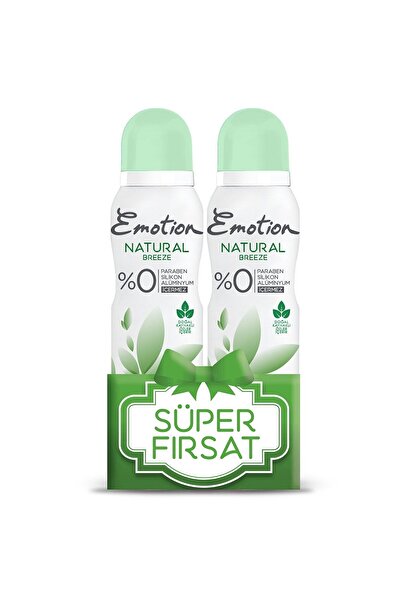 Emotion Deodorant 150 Ml Natural Breeze x2 Adet