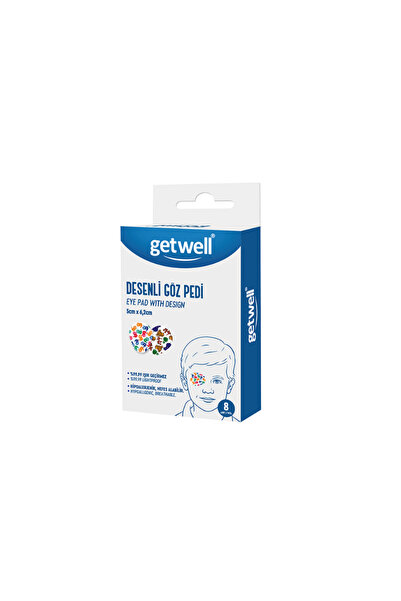 Getwell Desenli Göz kapama pedi 1 kutu 8 adet