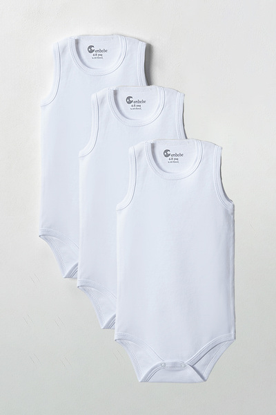 CemBebe (3 Adet) Büyük Boy Çocuk Çıtçıtlı Body 2-3-4-5-6-7-8-9-10-11-12 Yaş Ç...