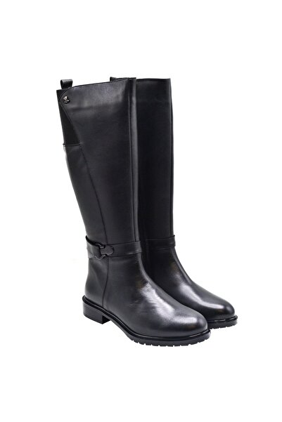 Venüs Kadın Deri Çizme Siyah 20741K