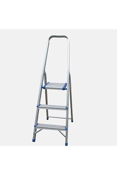 ALMUFARREJ 3 Step Folding Aluminum Ladder