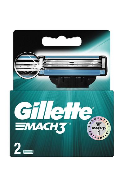 Gillette Mach-3 Razor - Set of 2 Heads