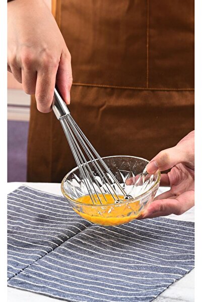 Chavin Çelik 10 Kalın Bilyalı Manuel Mikser Blender Yumurta El Çırpıcı cin872