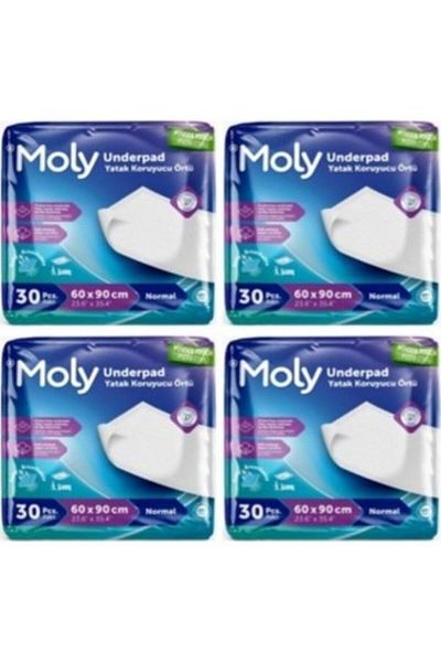 Moly 60X90 cm 30 Mattress Protector Cover - X4 Pieces
