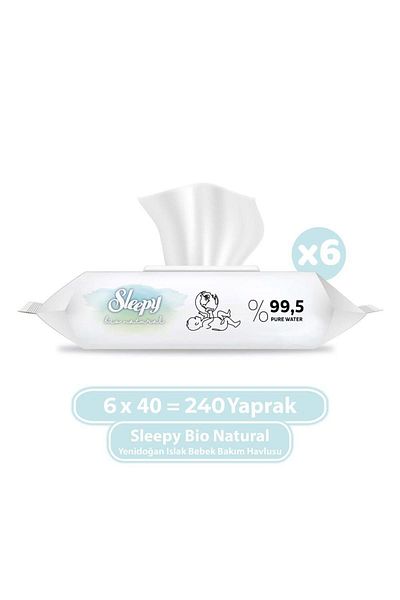 Sleepy Newborn - Wet Wipes Bio Natural