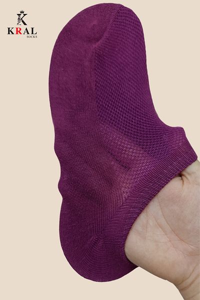 Miss Lana Women's - Men's Plain Pattern (6 Pairs) Snikers Cotton (Size 36-40) Anti-Sweat Socks
