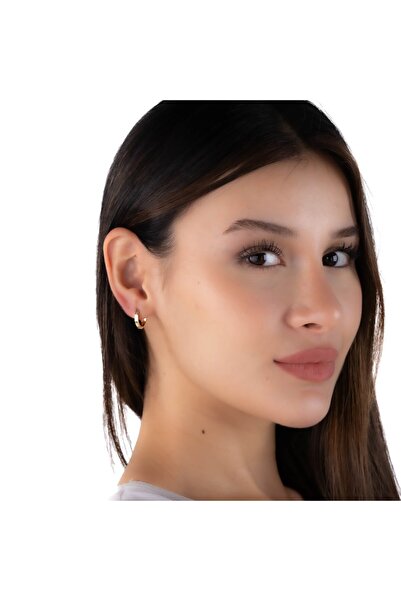 YCL JEWELLERY Oval Kadın Altın Küpe
