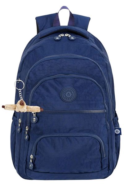 Alanç Gift Rucsac de lux Crinkle unisex din țesătură rezistentă la apă pentru liceu și gimnaziu, ghiozdan cu mai multe compartimente