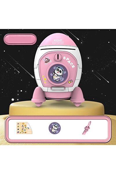 Livava Pușculiță rachetă cu lacăt și adeziv, roz, 19x13