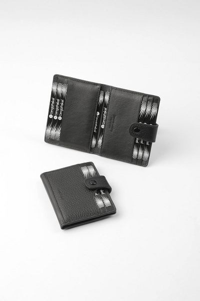CENGİZ PAKEL Unisex Super Slim Genuine Leather Thin Model Card Holder with Original Box