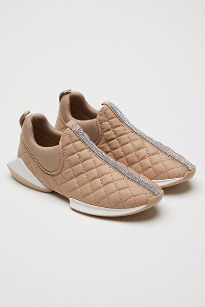 MELSU Pantofi de damă Bernard Beige - Pantofi sport cu talpă ușoară