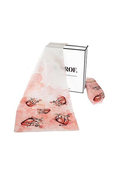 Prof Eșarfă din bumbac și mătase dezinfectată cu ADN 35×155 cm