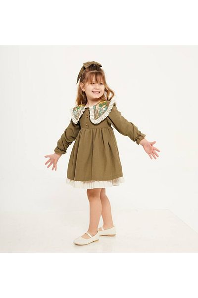 MODA Girl's Alaçatı Dress''Buckle Included''