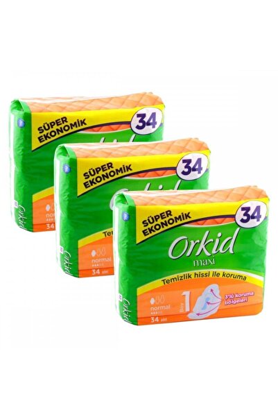 Orkid Maxi 4'lü Normal X 3 Adet