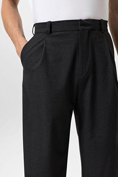 Antioch Anthracite High Waist Baggy Men's Pants