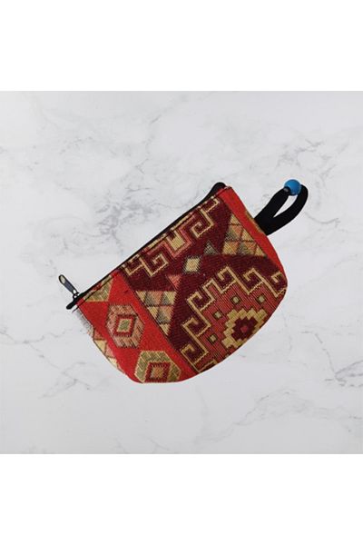Namaste Vintage Woven Mini Coin Purse with Ethnic Pattern (13 X 9 cm)