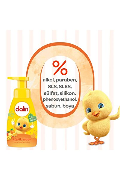 Dalin Köpük Sabun 200 Ml. Mango ve Portakal x6 Adet