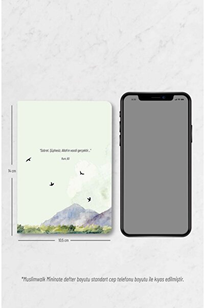 MuslimWalk Reyyan – 3’lü Suluboya Desenli Mininote Defter