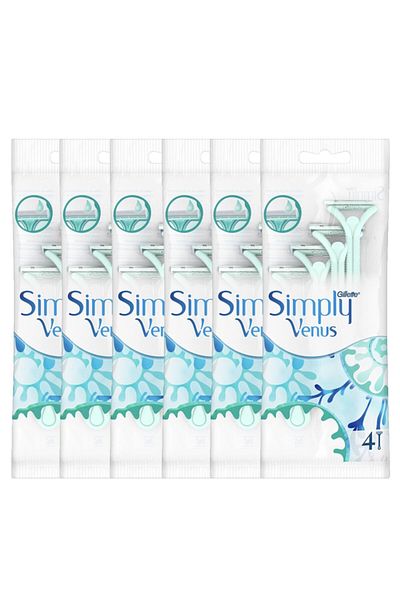 Gillette Venus Women's Bag - Venüs Simply 2 Knives 4 Pieces Spare 6 Pieces