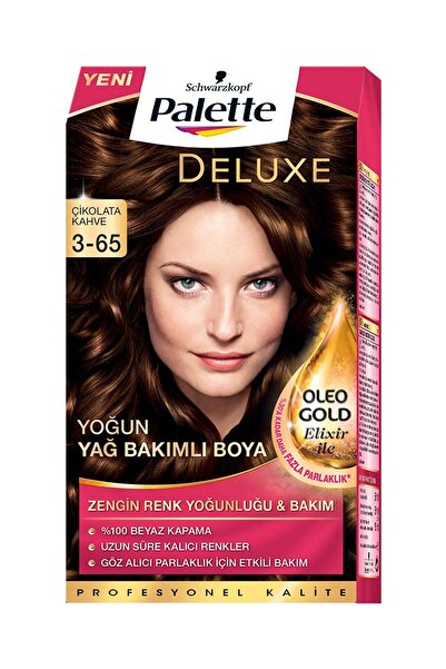 PALETTE DELUXE Yoğun Renkler Saç Boyası 3-65 Çikolata Kahve