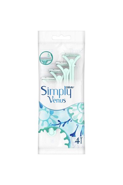 Gillette Venus Women's Bag - Venüs Simply 2 Knives 4 Pieces Spare 6 Pieces