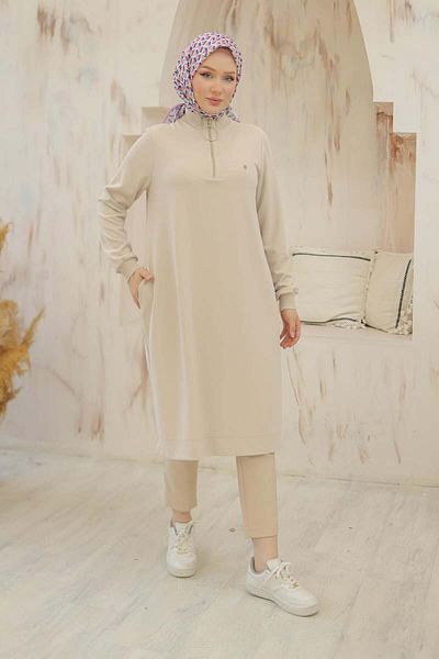 Armine TREND -Ring Knitted Fabric Tunic 25Yt437-Ada Mood