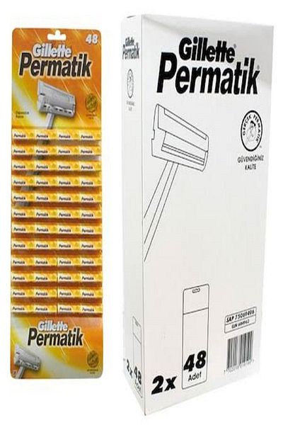 Gillette Permatik Kartela 48 Pieces