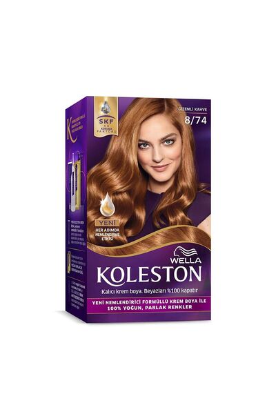 Wella Koleston Kit Saç Boyası 8/74 Gizemli Kahve