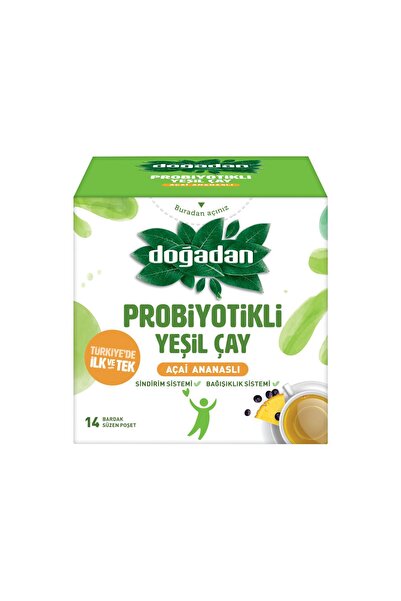 Doğadan Yeşil Çay Açai Ananaslı Probiyotikli 14'lü