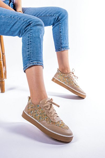 Melek Tuna Pantofi casual de damă cu model lateral, pantofi sport de damă, pantofi casual eleganti de damă