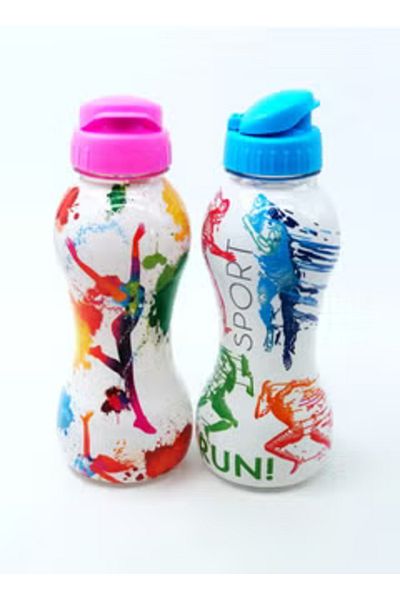 Qlüx Plastic Water Bottle Set 6 Pcs For Sport or School
