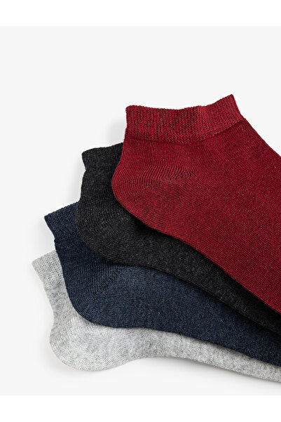 Koton Cotton Blended Set of 4 Booties Socks