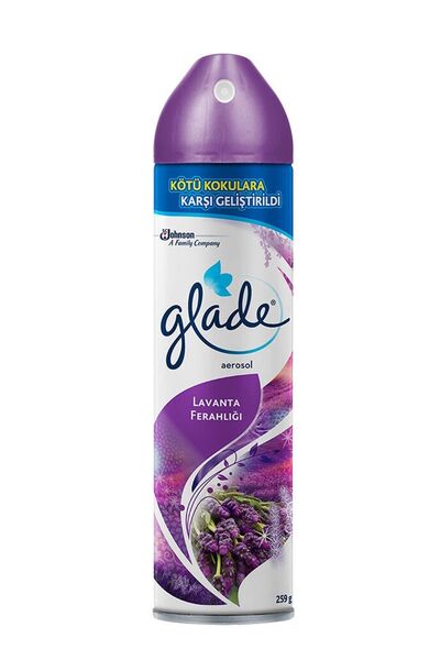 Glade Hava Tazeleyici Aerosol, Oda Kokusu, Lavanta Ferahlığı, 300ml