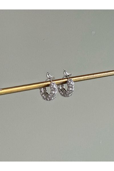 Serenity Atelier New Season Silver Shiny Special Series Mini Hoop Earrings